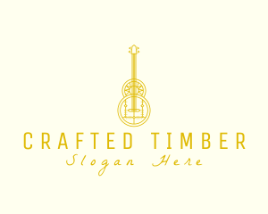 Ornate Elegant Guitar logo design