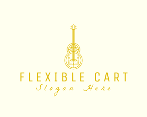 Ornate Elegant Guitar logo design