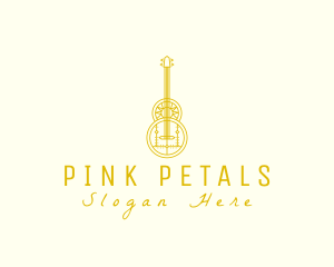 Ornate Elegant Guitar logo design