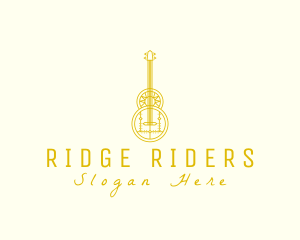 Ornate Elegant Guitar logo design