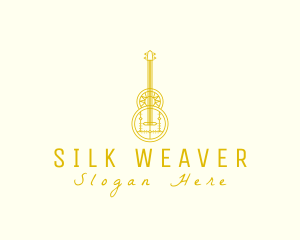 Ornate Elegant Guitar logo design