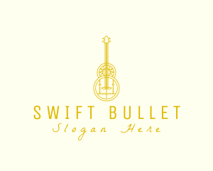 Ornate Elegant Guitar logo design