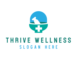 Cross Mortar & Pestle logo
