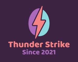 Thunder Egg Bolt logo design