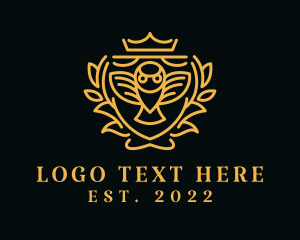 Royal Owl Bird Crest logo design