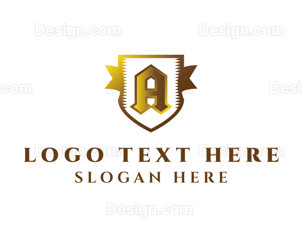 Luxury Antique Banner Shield Logo