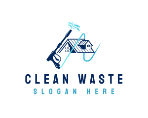 Pressure Washer Cleaning logo design