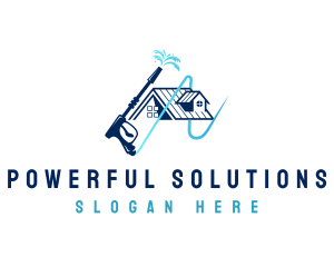 Pressure Washer Cleaning logo design