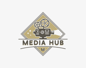 Media Videographer Camera logo design