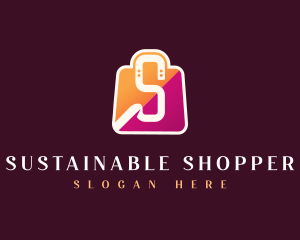 Shopping Bag Letter S logo design