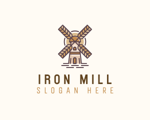 Organic Farm Windmill logo