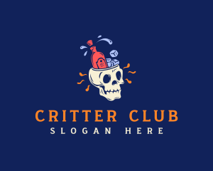 Cool Liquor Skull logo design