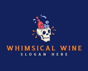 Cool Liquor Skull logo design