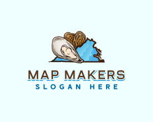 Virginia Oyster Farm logo design