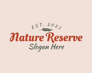 Natural Retro Brand logo design