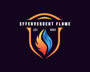 Fire Ice Thermal Shield  logo design