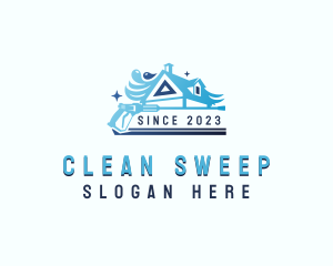 Power Washing Cleaning logo design