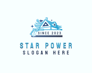 Power Washing Cleaning logo design