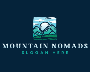 Adventure Mountain Hiking logo design