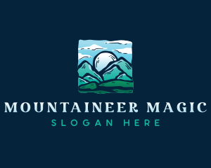 Adventure Mountain Hiking logo design