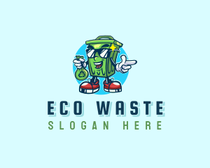Recycling Garbage Bin logo