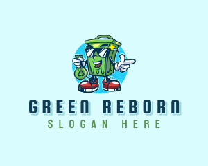 Recycling Garbage Bin logo