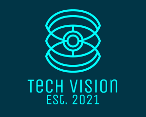 Technology Eye Security  logo design