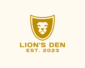 Lion Face Shield logo design