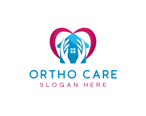 Loving Home Care Heart logo design