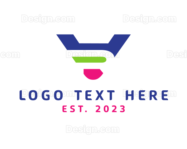 Letter VR Technology Gadget Logo