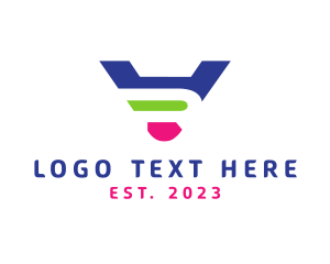 Letter VR Technology Gadget logo
