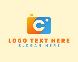 Instagram - Modern Camera Letter C logo design