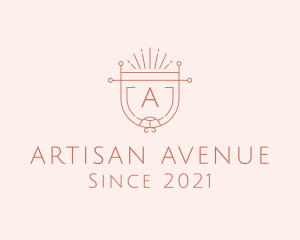 Artisan Hipster Shield logo design