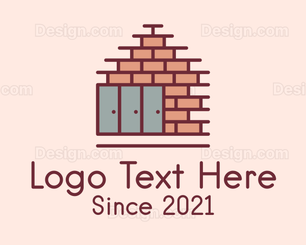 Construction Brick Wall Logo