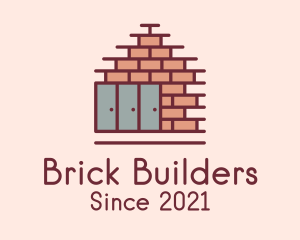 Construction Brick Wall  logo design