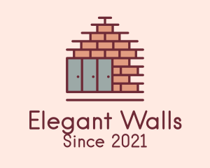 Construction Brick Wall  logo design