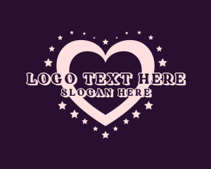 Retro Heart Love logo