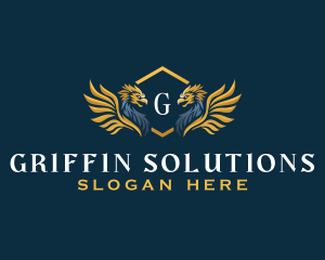 Royal Crest Griffin logo design