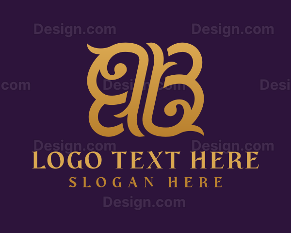 Decorative Luxury Letter BB Logo