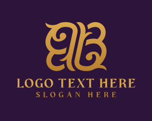 Decorative Luxury Letter BB logo