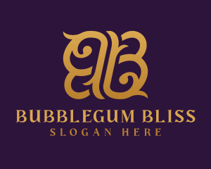 Decorative Luxury Letter BB logo design