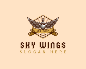 Airplane Wings Aviation logo design