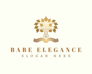 Elegant Knowledge Book logo design