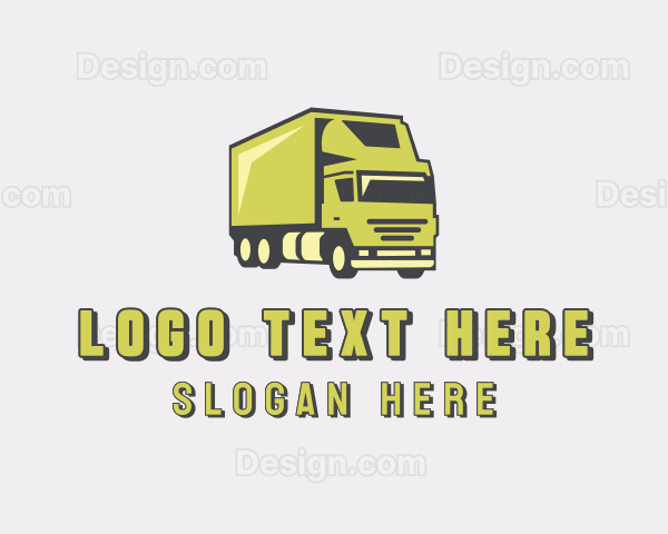 Delivery Cargo Truck Logo