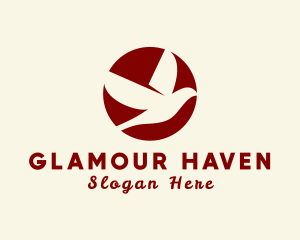 Elegant Sparrow Sun Logo