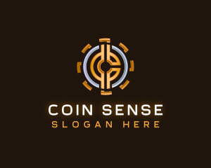 Crypto Coin Currency logo design