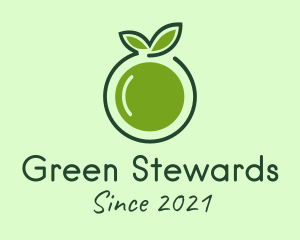 Organic Guava Fruit logo design