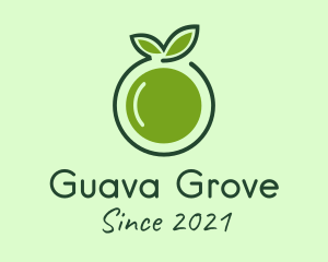 Organic Guava Fruit logo design