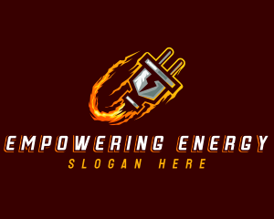 Electric Plug Energy logo design