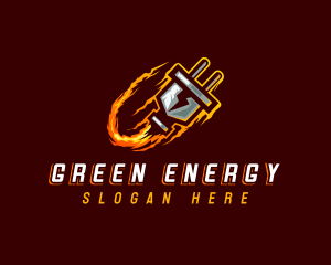 Electric Plug Energy logo design